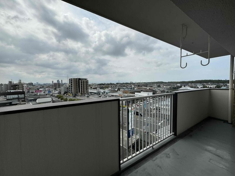 福岡市東区三苫４丁目の賃貸マンションのバルコニー