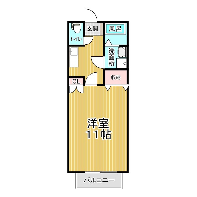 シティコーポ八女の間取り