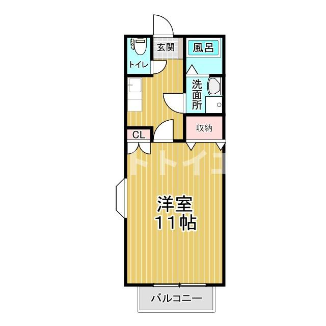 シティコーポ八女の間取り