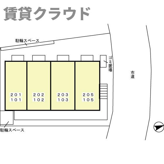 カーサ・カルモ亥鼻の区画図