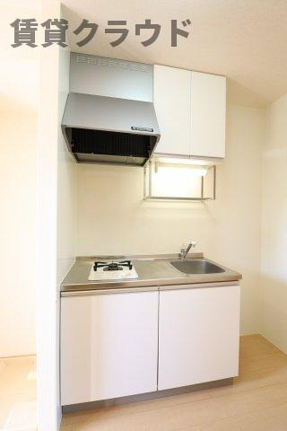 カーサ・カルモ亥鼻のキッチン|ガスコンロ1口付きです！