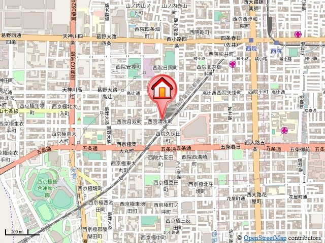 パラドール西院パートⅡの地図