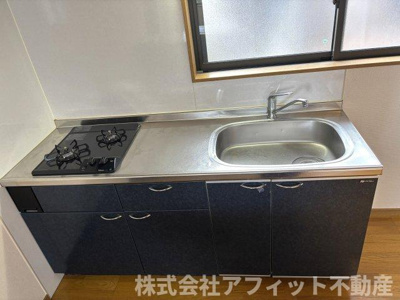 【キッチン】 | パークハイム南本庄 | 2口ガスコンロ