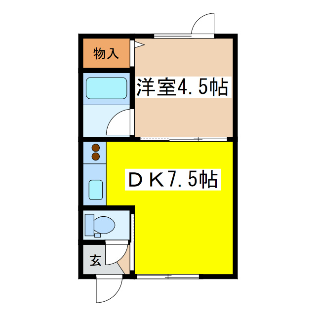 ドミールＴＫの間取り