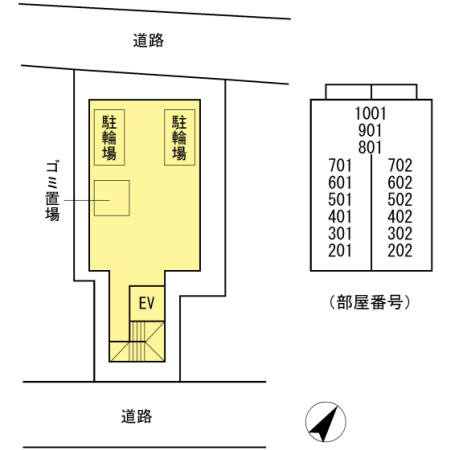 フィールドライズ日本橋の区画図