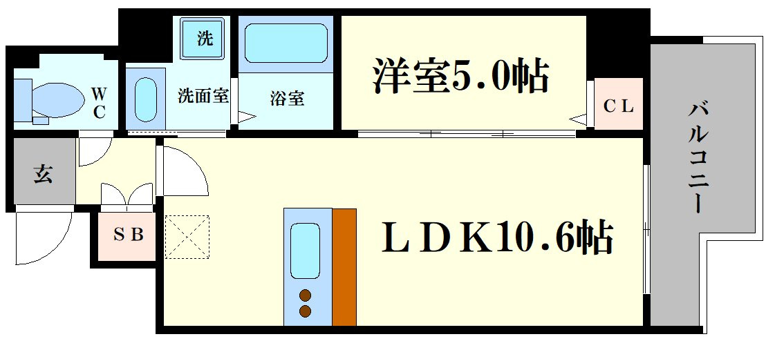 フェルザ福島の間取り