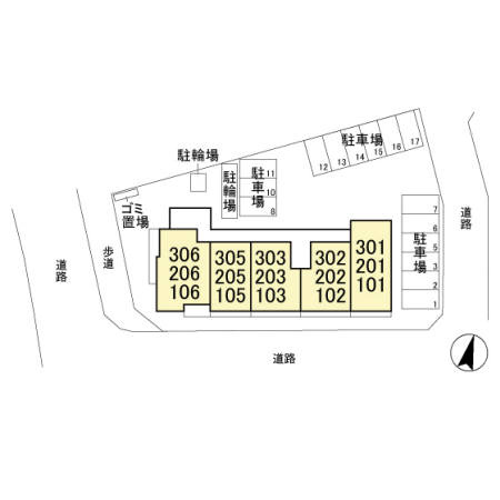 Ｍ's おおたかの区画図