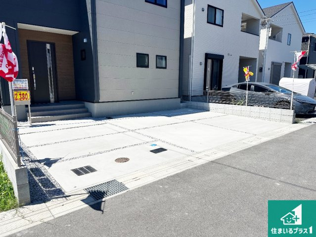 ●桜井市西之宮　第6期　新築一戸建ての駐車場|駐車スペース！散水栓があるので、こまめに愛車を洗えます！
