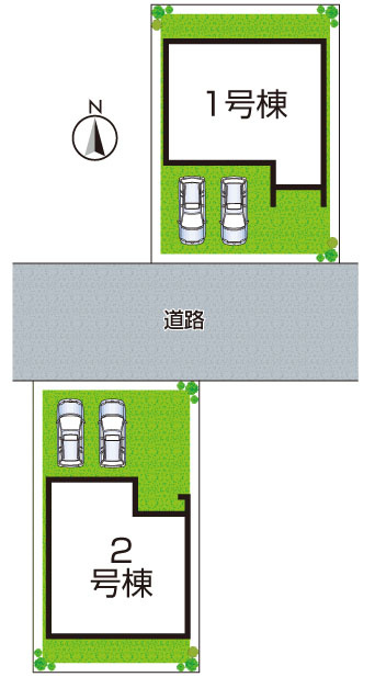 桜井市西之宮　第6期　新築一戸建ての区画図|全2区画