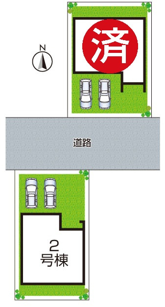 ●桜井市西之宮　第6期　新築一戸建ての区画図|全2区画
