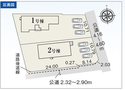 【区画図】 | 袋井市彦島 2期 新築一戸建て 2号棟 | 2号棟の区画図です
