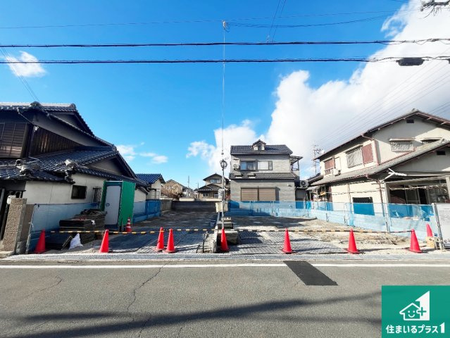 加古川市加古川町本町　第2期　新築一戸建ての外観|周辺は落ち着いた街並みの住宅地！子育てがしやすい住環境です！まだ未完成ですが、現地でしかわからない事もございます。是非一度ご覧ください。