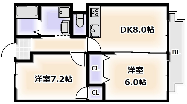 ニューラージあびこの間取り