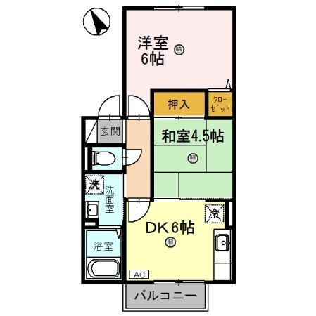 ジュネスカーサ 17の間取り