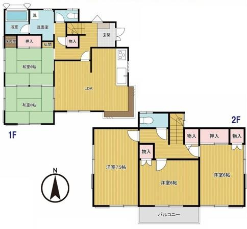 【間取り】 | 玉村町福島　中古住宅 | 実際にご見学頂くと、周辺の生活環境やコンセントの位置、収納の広さなどがご理解頂けます。お気軽に内覧予約をしてください！