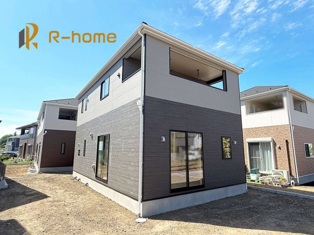 土浦市神立町第8　新築戸建て　3号棟の外観|建物完成いたしました！ご予約で『平日』や『夕方』などでもご見学可能です！