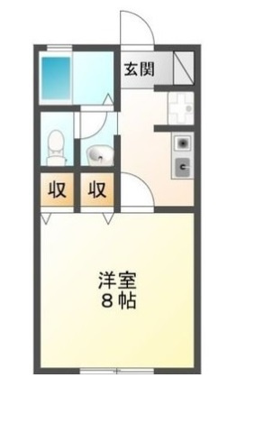 シャンテ・ラ・ヴィ北島 WESTの間取り