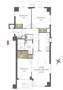 【間取り】ライオンズガーデン千葉東 