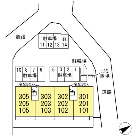 レンヌの区画図