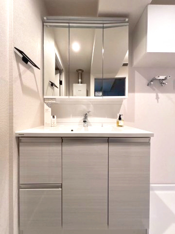 コープ野村月寒西の独立洗面台