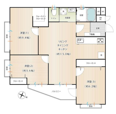  | ＬＤＫ約１５．０帖、洋室１約… 