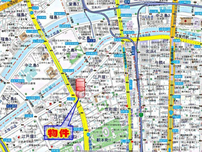 【地図】 | グランルージュ中之島南