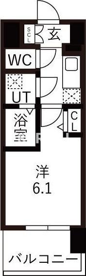 エスリードレジデンス玉造ザ・イーストの間取り