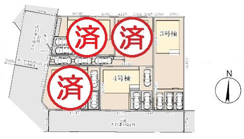 リーブルガーデン．S　吉見町東野第２　の区画図|現地区画図