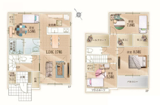 【間取り】 | 習志野市袖ケ浦四丁目　新築分譲住宅１号棟 | 習志野市袖ケ浦４丁目　１号棟　４LDK