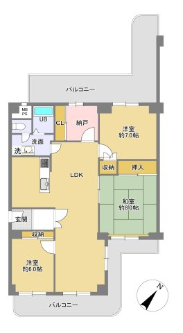 【間取り】の画像