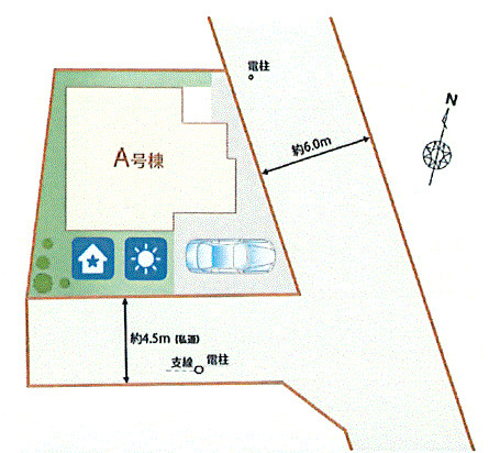 福生市熊川　新築戸建全1棟の区画図