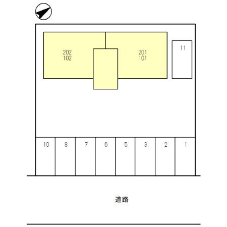 カーサ・カタタの区画図