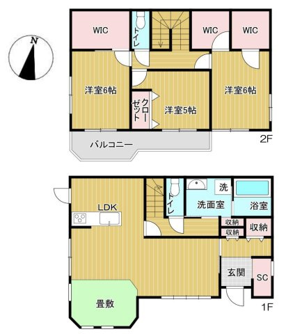 【間取り】 | 鴻巣市大芦　中古戸建