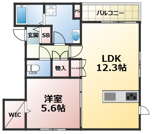 Maison Lien Premiere Midoribashiの間取り