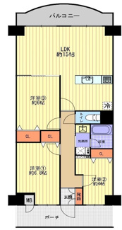 【間取り】 | さんくれーる茨木C棟