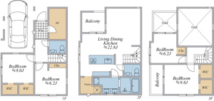 【間取り】 | ご自宅から現地まで、当社スタッフがお車にて、「お迎え・お送り」をしております。ぜひお気軽にお問い合わせくださいませ♪