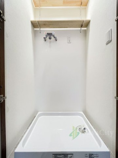 【ランドリースペース】 | ライオンズマンション芝公園 | 洗濯機置き場