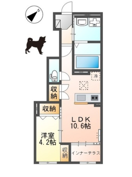 メゾンモンレーヴの間取り