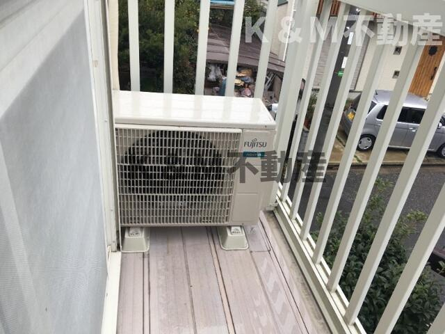 αＮＥＸＴビックフィールドのバルコニー|外からの目が気にならないバルコニーで洗濯物が干せます