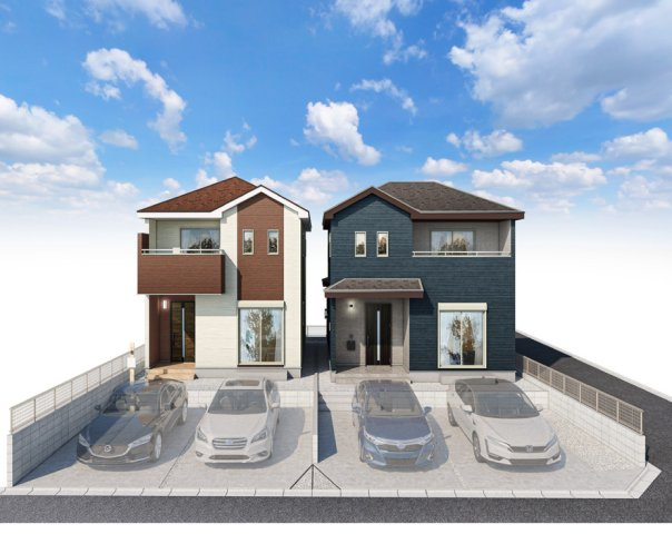 ハートフルタウン／中央区国府４丁目154番／B号棟の外観