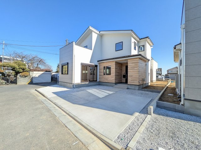 八王子市　めじろ台　新築一戸建ての外観|～めじろ台駅徒歩9分　2台駐車可能～