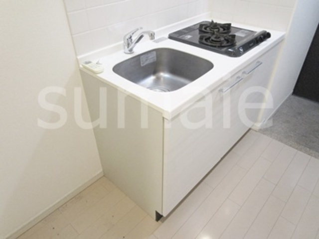 北区王子１丁目の賃貸マンションのキッチン|2口ガスコンロ設置済みキッチンです♪