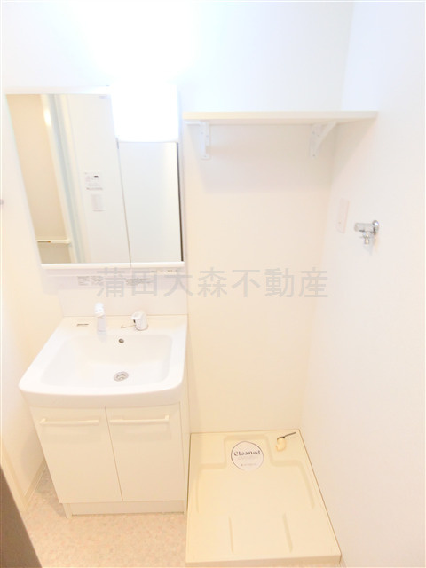 スカイコートパレス蒲田Ⅱの洗面所|洗面脱衣所　独立洗面台　洗濯機置き場