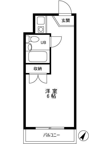 スカイコート西日暮里の間取り