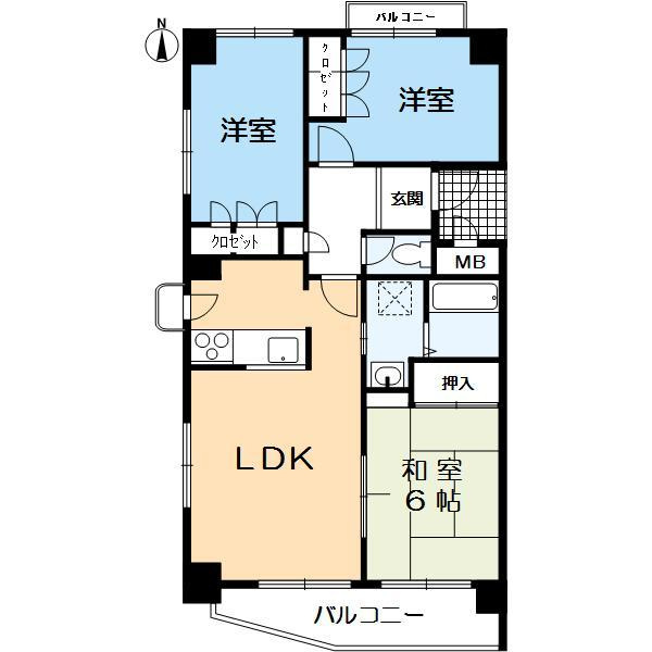 パティオ協和の間取り