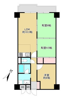 【間取り】 | ハイマート第3聖蹟桜ヶ丘