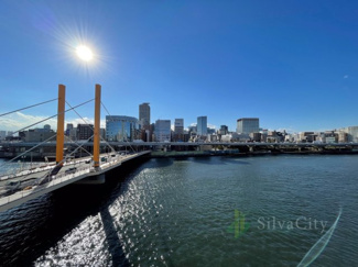 【展望】 | 新大橋マンション | バルコニーからの眺望　当日のご見学、可能です！お気軽にお問い合わせください！※0120-133-468