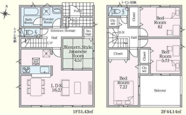 【間取り】 | 久喜市青毛第3　新築戸建　全3棟　1号棟