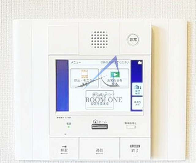 サンクタスデュオのセキュリティ|モニター付きインターホンです。