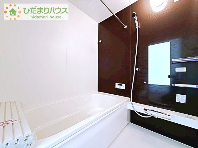 【浴室】 | 牛久市田宮町27期　新築戸建 | 大人が足を伸ばしても十分な広さ！一人でゆっくりくつろぐ時間も大切です！